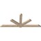 Ekena Millwork Kennewick Smooth Timber Gable Bracket, Douglas Fir, 96"W x 40"H x 3 1/2"D x 5 1/2"F, 10/12 Pitch GBW096X40X0406KEN00SDF - alternate 5